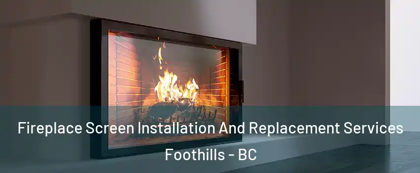 Fireplace Screen Installation And Replacement Services Foothills - BC