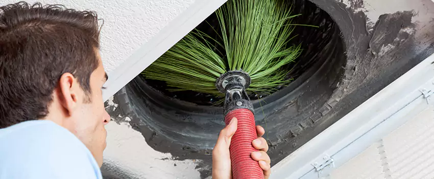Clogged Air Duct Cleaning Process in East Hill, BC