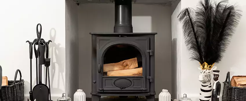 Thelin Hearth Products Providence Pellet Insert Fireplace Installation in East Hill, BC
