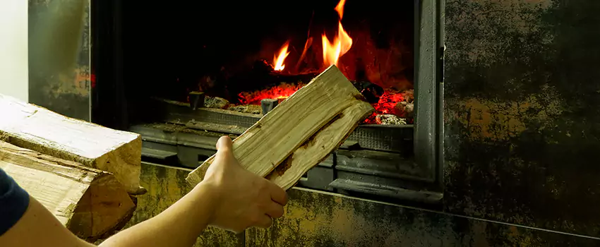 Wood Stove Heat Resistant Wall Repair in East Hill, British Columbia