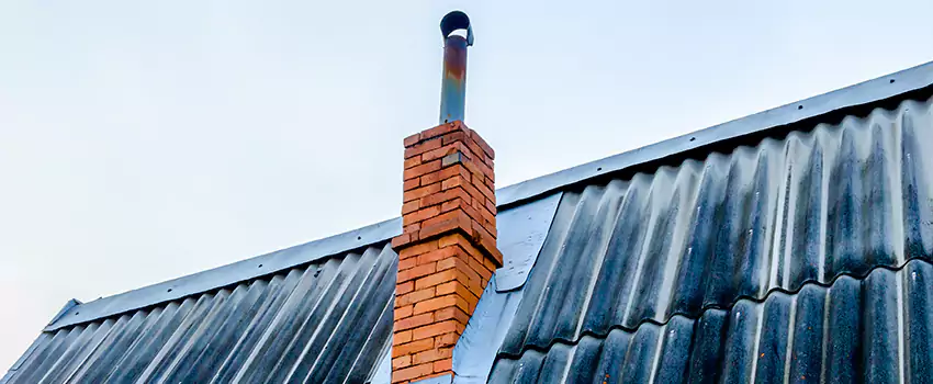 Aluminium Chimney Flashing Repair in East Hill, BC