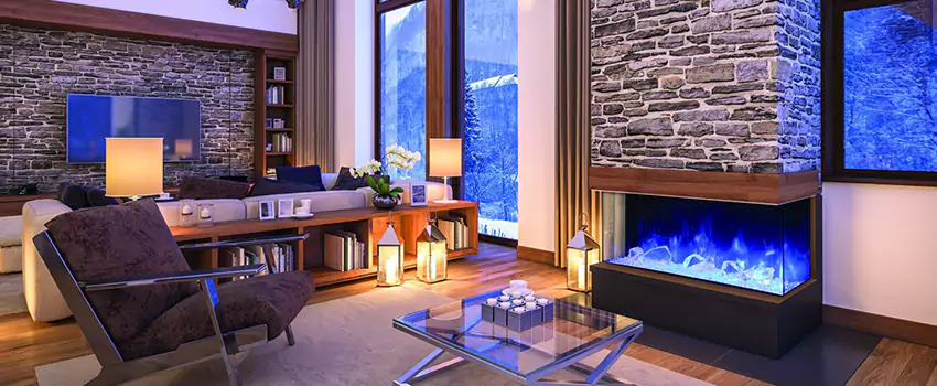 Dynamic Flame Color Fireplace Installation in East Hill, BC