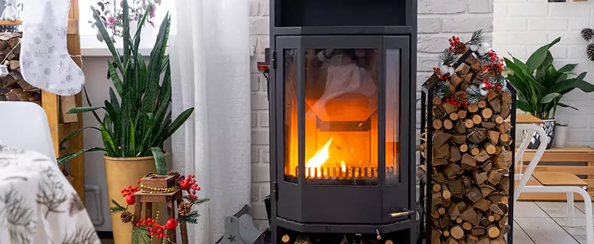Thelin Hearth Products Direct Vent Gas Stove Fireplace Inspection in East Hill, BC