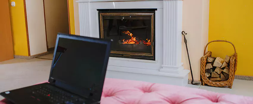 Valor Outdoor Gas Fireplace in East Hill, British Columbia